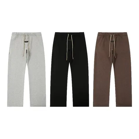 Men's Casual Jogger Pants in Grey, Black, and Brown