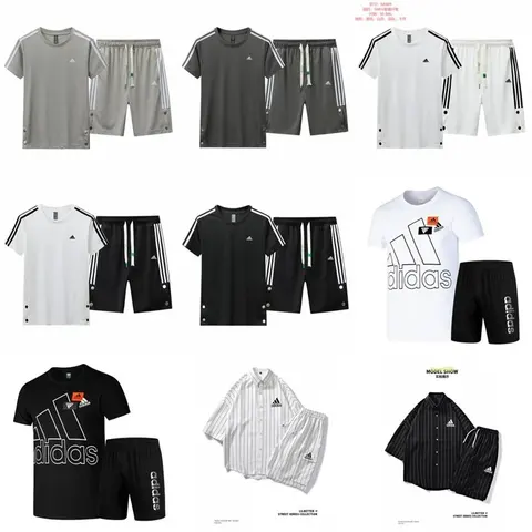 Adidas Street Series Collection - Men's T-Shirts and Shorts Sets