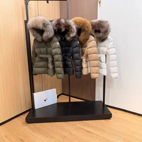 Moncler Down Jackets with Fur Hood Collection