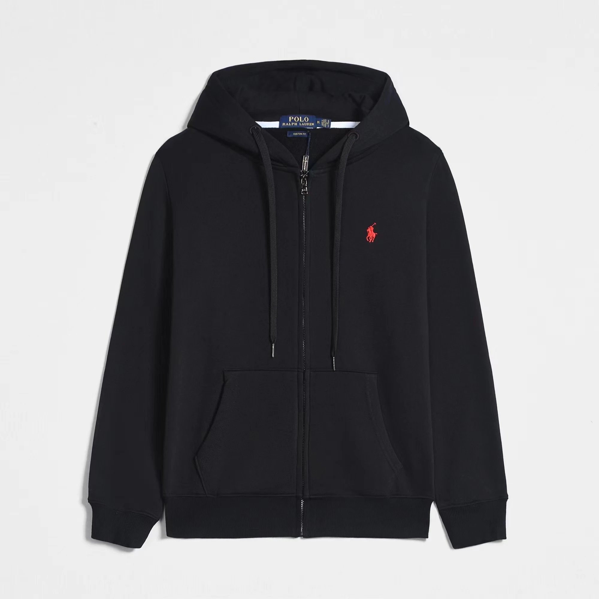 black (red logo)