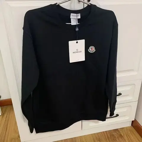 Moncler Black Crewneck Sweatshirt