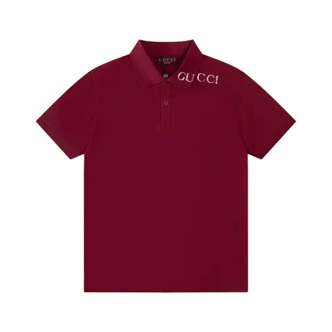Gucci Embroidered Logo Polo Shirt
