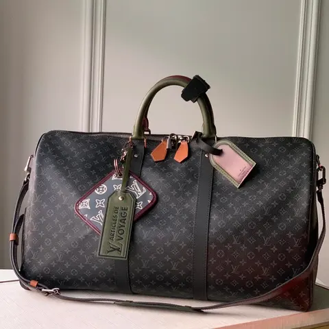 Louis Vuitton Keepall Bandoulière 50 Monogram Canvas Travel Duffle Bag