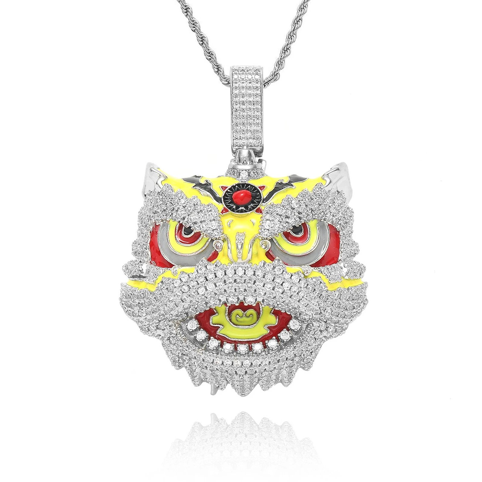 醒狮黄+3mm*60cm不锈钢麻花链