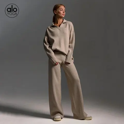 alo YOGA Oversized Sweater and Wide Leg Pants Set