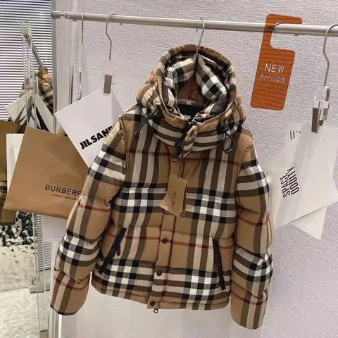 Burberry Check Print Puffer Jacket