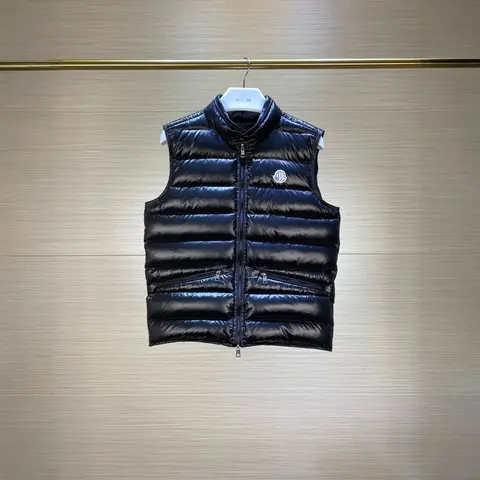 Moncler Black Quilted Down Vest