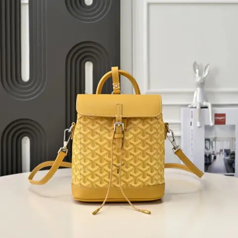 Goyard Yellow Monogram Backpack