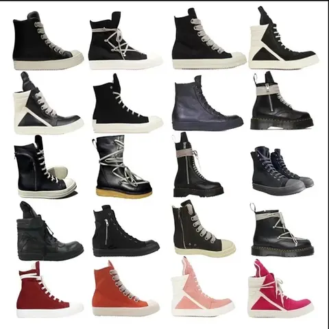 Rick Owens High-Top Boots Collection