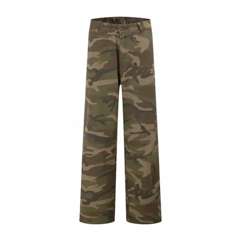Camouflage Wide Leg Pants