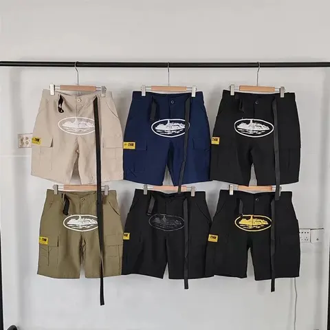 Cargo Shorts with Aircraft Carrier Patch in Multiple Colors