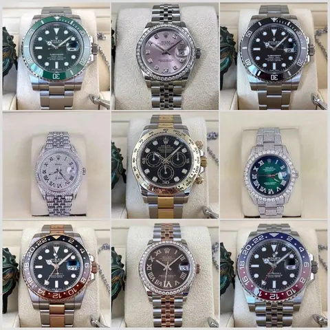 Rolex Watch Collection Featuring Submariner, Datejust, Daytona, and GMT-Master Models