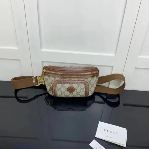 Gucci GG Supreme Web Belt Bag