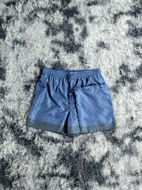 Gucci GG Logo Print Swim Shorts