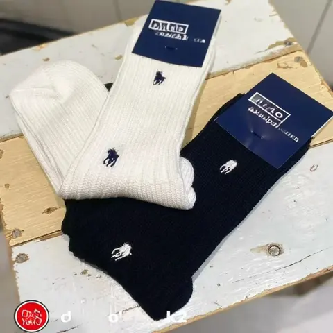 Polo Ralph Lauren Crew Socks - White and Navy