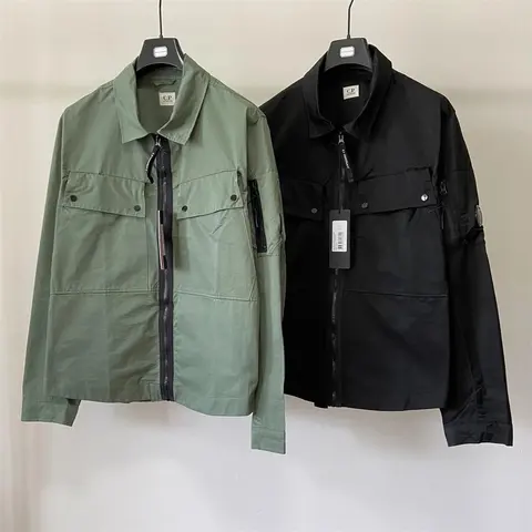 CP Company Utility Jacket in Green and Black