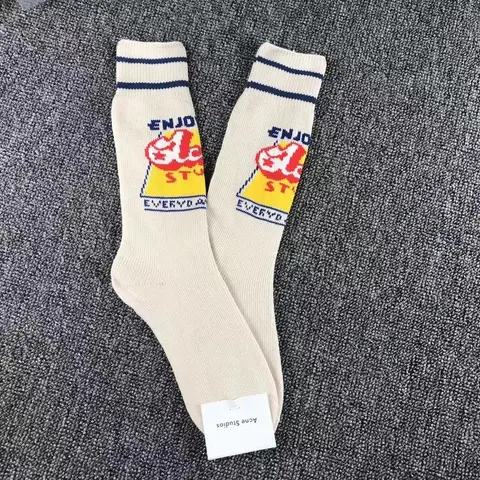 Acne Studios Logo Socks