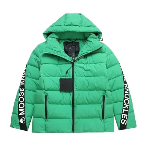 Moose Knuckles Green Puffer Jacket