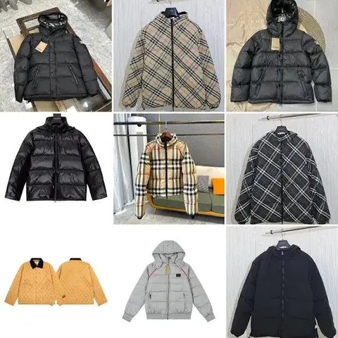 Burberry Check and Solid Down Jackets Collection