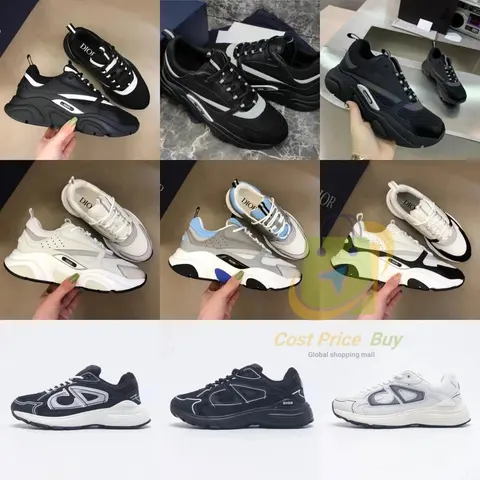 Dior Sneakers Collection - Black, White, and Gray Athletic Shoes