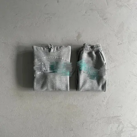 Gray Sweatshirt and Sweatpants Set