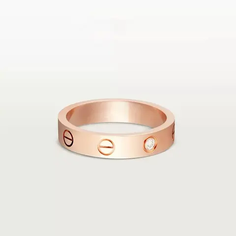 Cartier Love Ring with Diamond in Rose Gold
