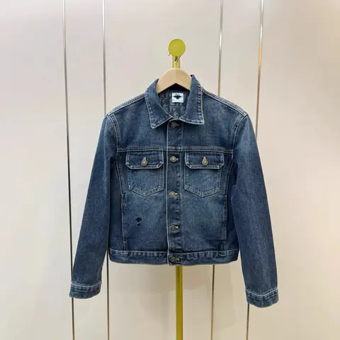 Denim Jacket with Bee Logo