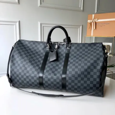 Louis Vuitton Damier Graphite Keepall 50 Duffle Bag