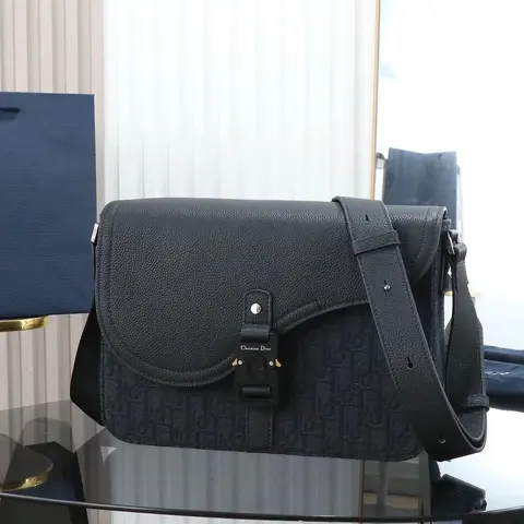 Christian Dior Black Leather Crossbody Bag