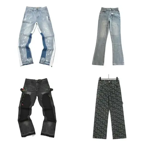 Designer Denim Collection - Distressed, Patchwork, and Patterned Jeans
