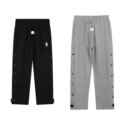 NBA Logo Sweatpants - Black and Gray