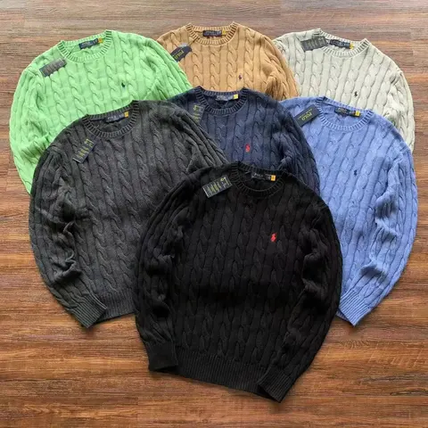 Ralph Lauren Polo Cable Knit Sweaters Collection