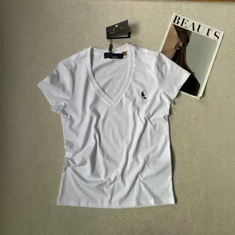 Polo Ralph Lauren White V-Neck T-Shirt