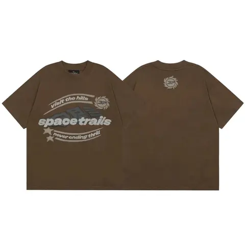 Space Trails Brown T-Shirt