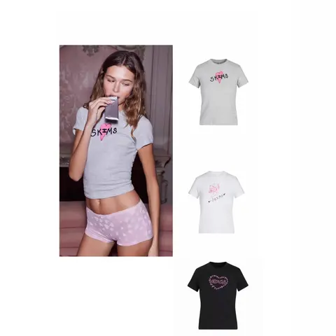 SKIMS Heart Logo T-Shirt Collection