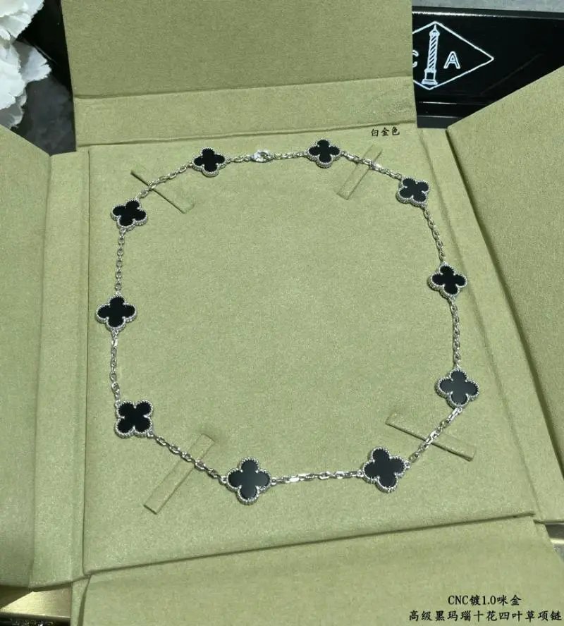 十花-白金黑玛瑙