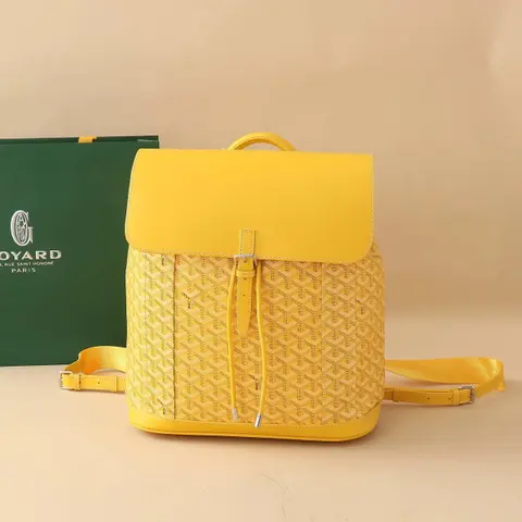 Goyard Yellow Monogram Backpack