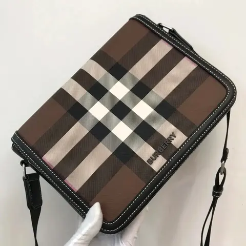 Burberry Check Pattern Crossbody Bag