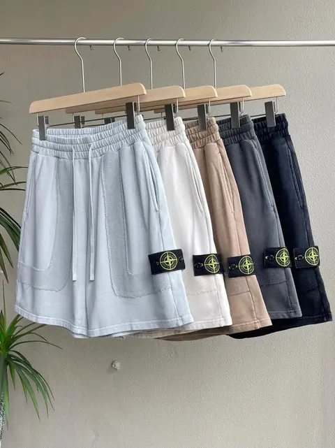 Stone Island Logo Patch Sweat Shorts