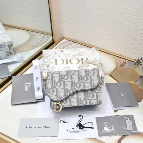 Dior Oblique Canvas Clutch Bag