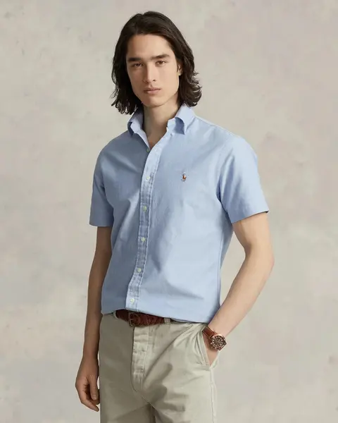 Ralph Lauren Light Blue Short Sleeve Oxford Shirt
