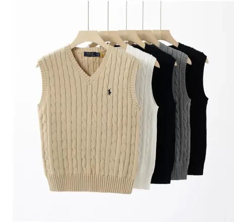 Polo Ralph Lauren Cable Knit V-Neck Sweater Vest