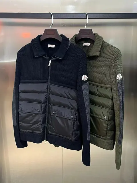 Moncler Hybrid Knit and Down Jacket