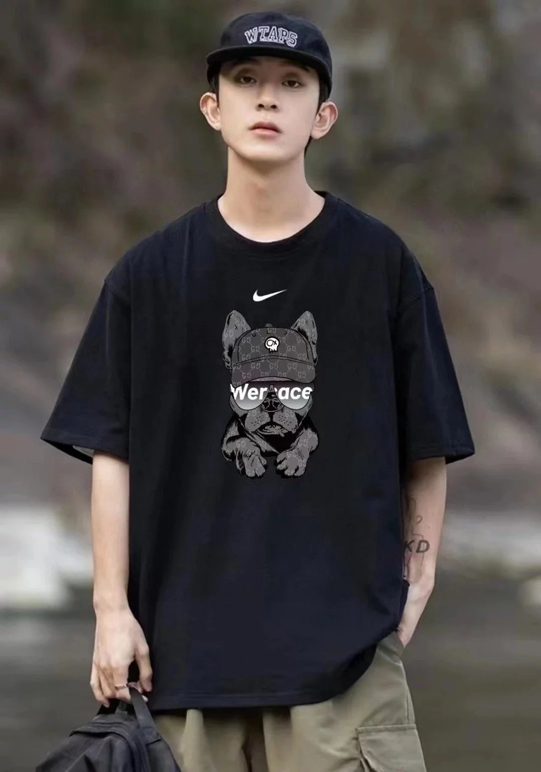 黑色帽子狗002