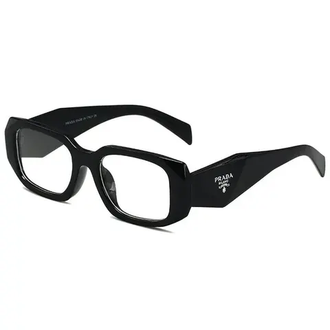 Prada Black Rectangular Eyeglasses