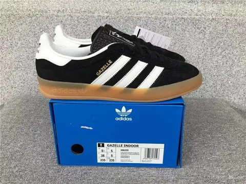 adidas Gazelle Indoor Black White Shoes