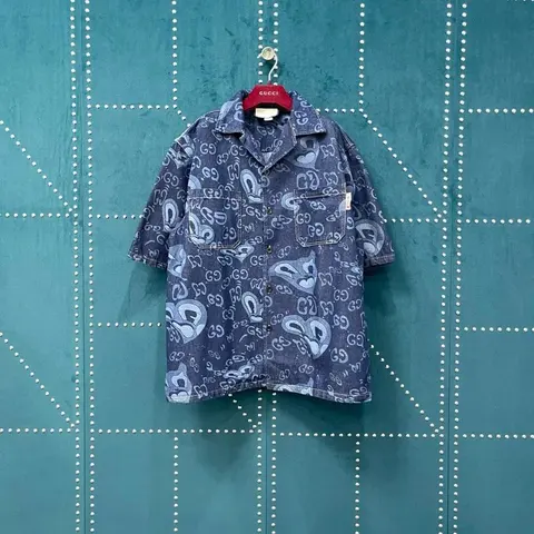 Gucci GG Print Denim Shirt