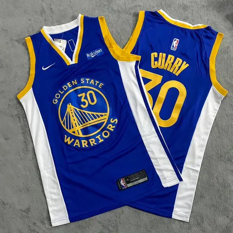 Nike Golden State Warriors Stephen Curry #30 Blue Jersey