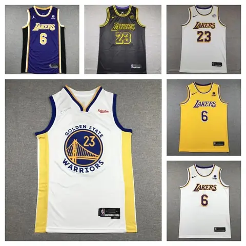 NBA Lakers and Golden State Warriors jerseys collection