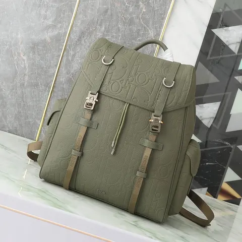 Dior Green Monogram Backpack